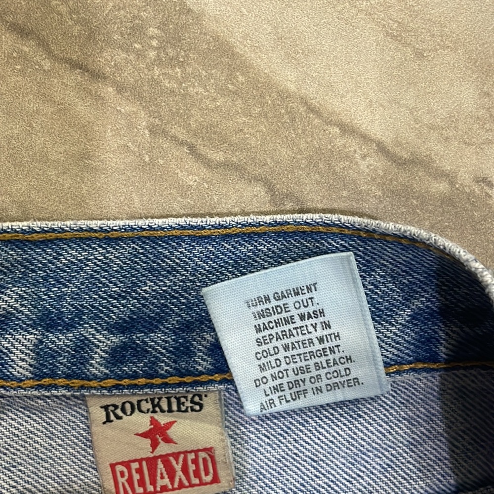 Vintage Rockies Women’s‎ High Waist Distressed Denim Short Sz 11 - Picture 11 of 13